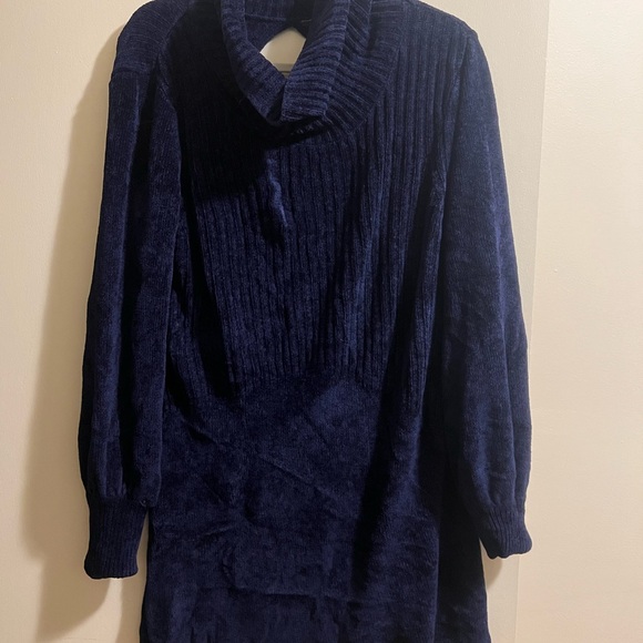 Sz medium Free People Deep Blue Backless Dress - Picture 6 of 6